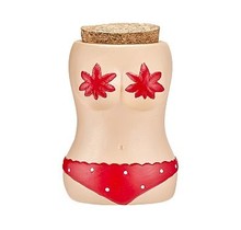 Red Bikini Stash Jar