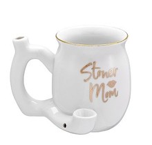 Stoner Mom Mug Pipe (White)