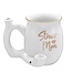 Fashion Craft Stoner Mom Mug Pipe (White)