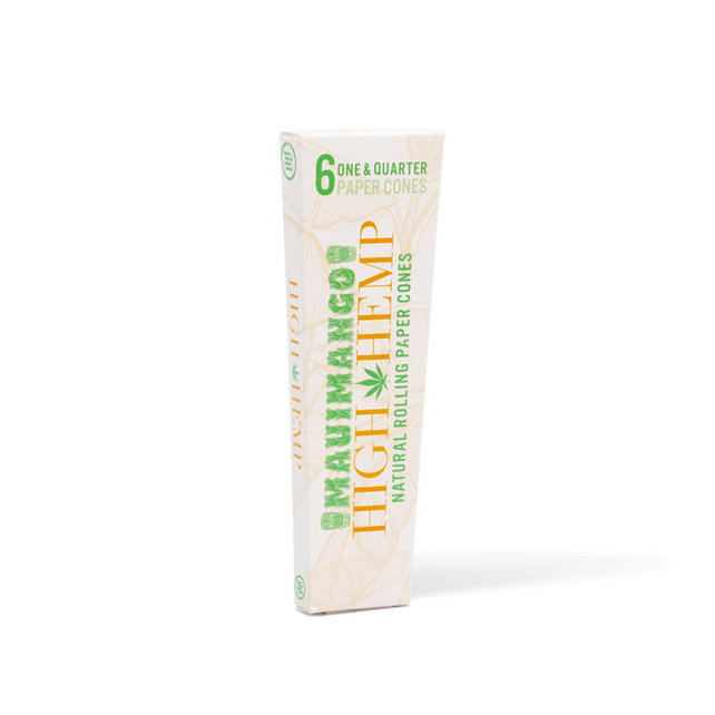 High Hemp Natural Rolling Paper Cone