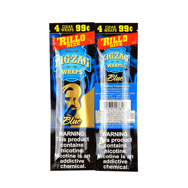 Zig-Zag Rillo Size Cigar Wraps 4 Pack