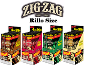 Zig-Zag Rillo Size Cigar Wraps 4 Pack