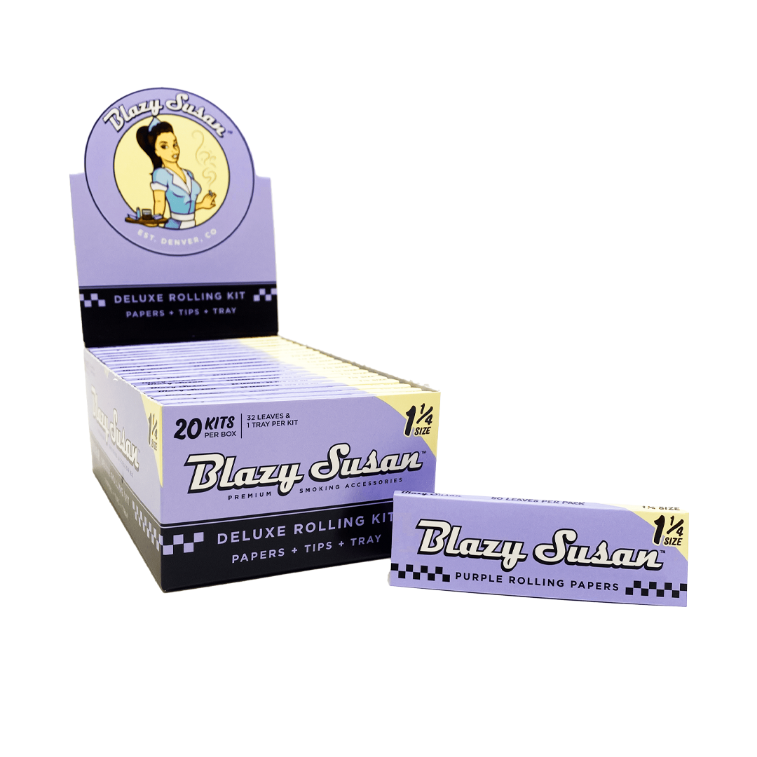 Blazy Susan Deluxe Rolling Kit  Slow Burn Unbleached Papers