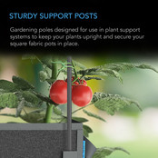 Garden plant stakes, 4 feet long, 25 pack