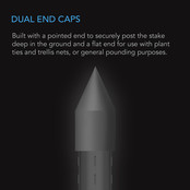 Garden plant stakes, 4 feet long, 25 pack