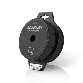 Black Twist Ties with Built-In Cutter, 100m