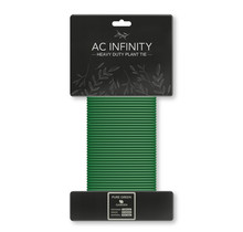 AC INFINITY, Heavy-Duty Twist Ties, Thin Rubberized Texture, 10m