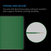 AC INFINITY, Heavy-Duty Twist Ties, Thin Rubberized Texture, 10m