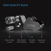 Jewelers Loupe, Pocket Magnifying Glass with LED Light & Dual Lenses