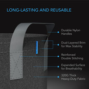 Heavy Duty Fabric Pots, 5 Gallon, 5-Pack