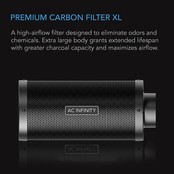 Duct Carbon Filter XL, Australian Charcoal, Extra Large, 8-Inch