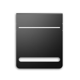 Grow Tent Mounting Plate, Steel, Powder Coat Black, 5x6壽�