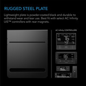 Grow Tent Mounting Plate, Steel, Powder Coat Black, 5x6壽�