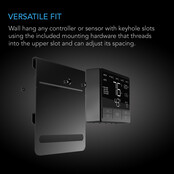 Grow Tent Mounting Plate, Steel, Powder Coat Black, 5x6壽�