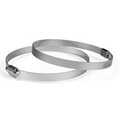 Stainless Steel Duct Clamps 4-Inch Two Pack