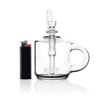 GRAV Coffee Mug Pocket Bubbler Clear