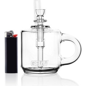 GRAV Coffee Mug Pocket Bubbler Clear