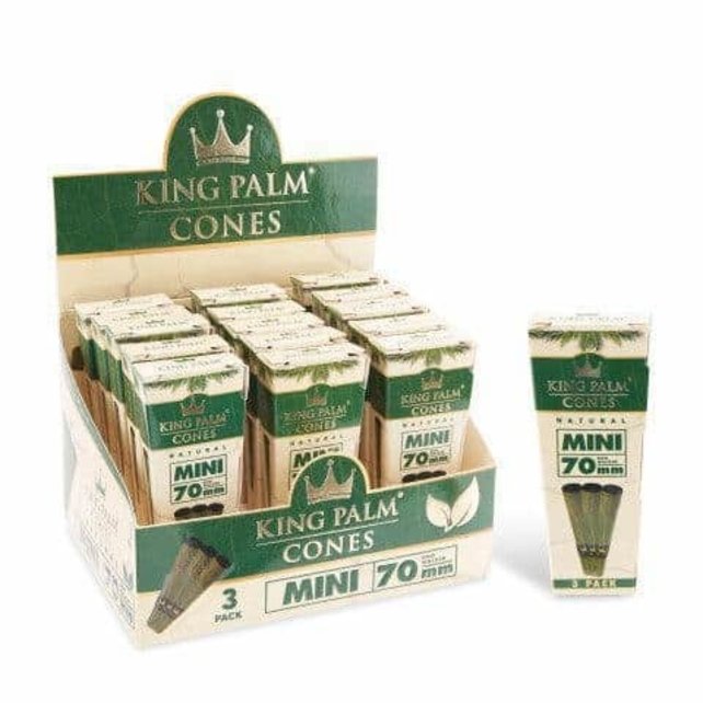 King Palm Natural Cones 3PK