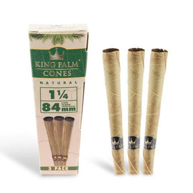 King Palm Natural Cones 3PK