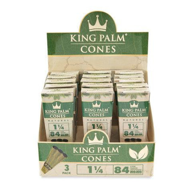 King Palm Natural Cones 3PK
