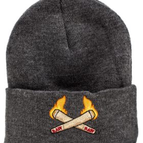 RAW Grey Burning Cone Beanie