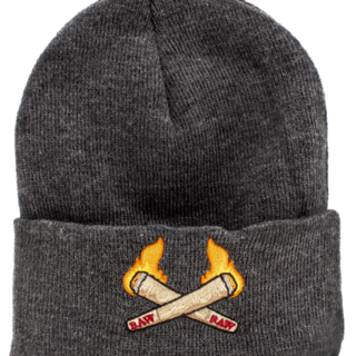 RAW Grey Burning Cone Beanie