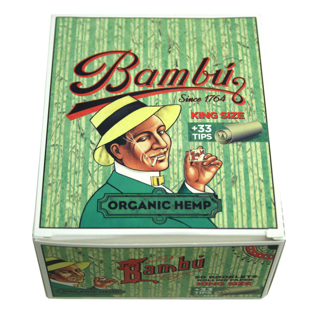 Bambu Organic Hemp Rolling Papers King Size W/ Tips
