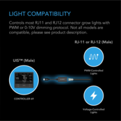 UIS Lighting Adapter Type-A, for RJ11/12 Connector Lights with PWM or 0-10V Dimmers