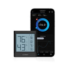 CLOUDCOM B2, Smart Thermo-Hygrometer with Data App, Integrated Sensor Probe