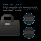 Smell Proof Handbag with 900D Nylon Fabric and Carbon Filter Lining