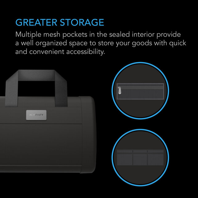 Smell Proof Handbag with 900D Nylon Fabric and Carbon Filter Lining