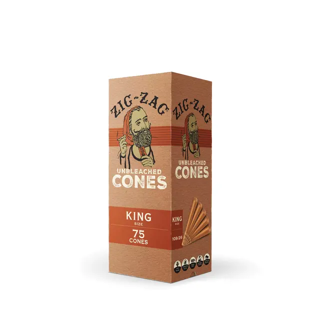 Zig-Zag UnBleached Bulk Cones
