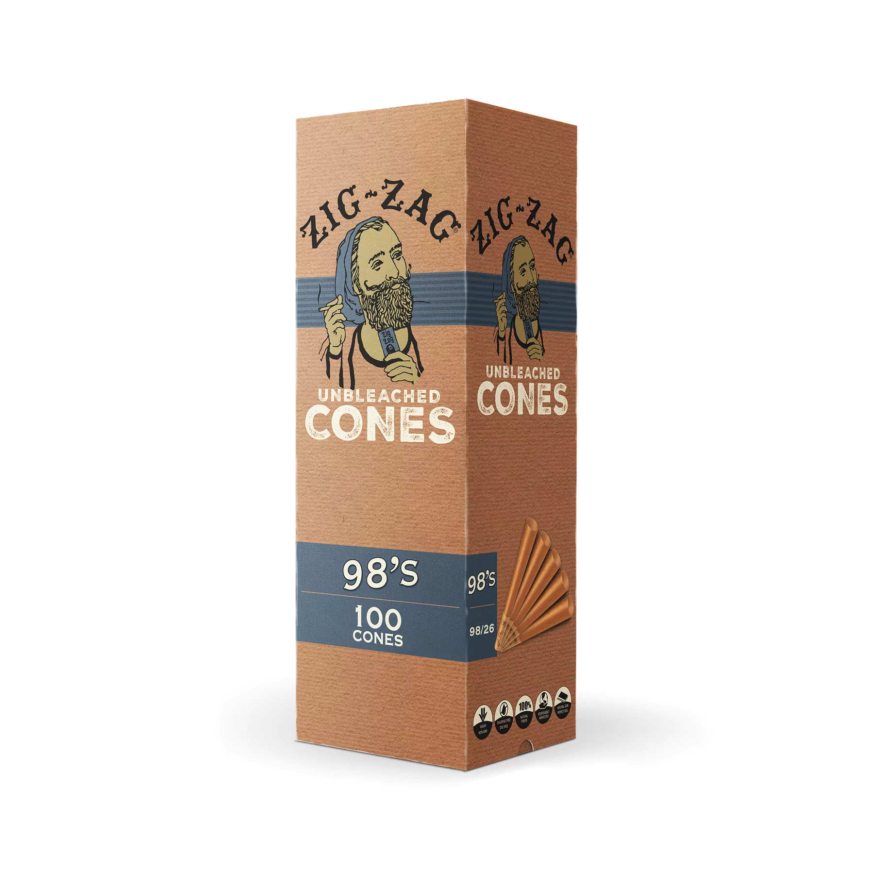 Zig-Zag Cigar Cones  Pre-Rolled Cone Blunts, 2-Pack