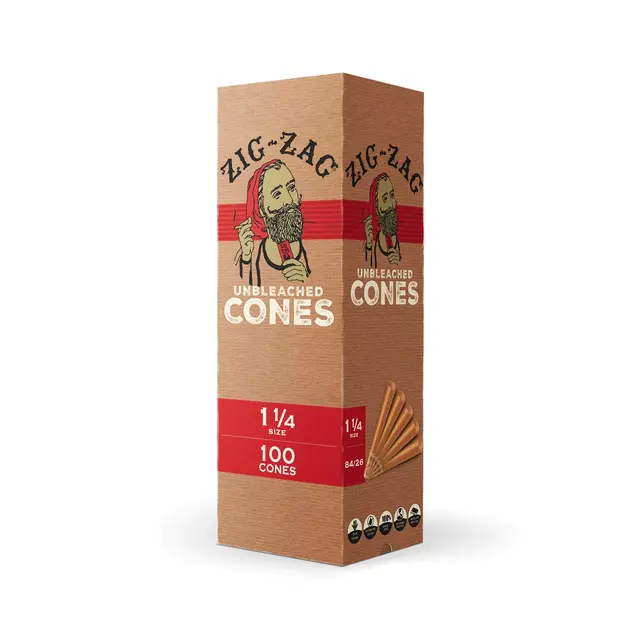 Zig-Zag UnBleached Bulk Cones
