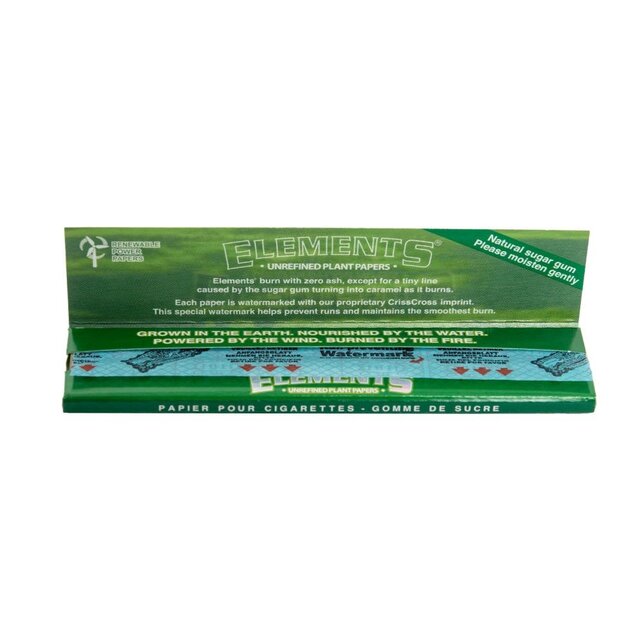 Elements Plant Based Rolling Paper (Green)