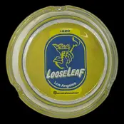 Loose Leaf Glass Ashtray -