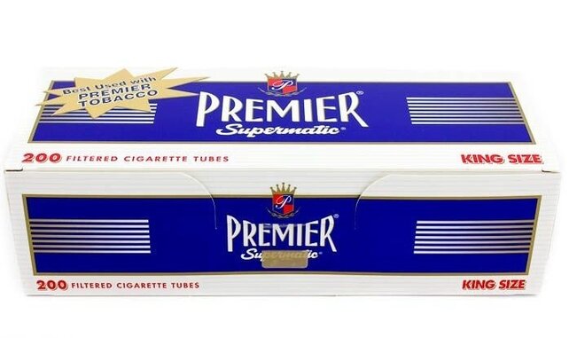 Premier Cigarette Tubes Dark Blue King Size
