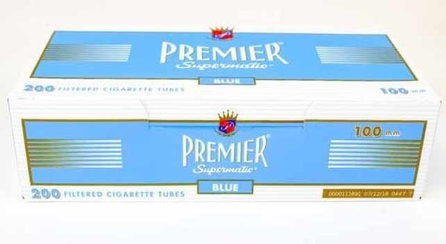 Premier Cigarette Tubes Light Blue 100mm