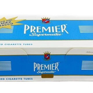 Premier Cigarette Tubes Light Blue 100mm