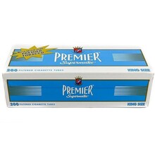 Premier Cigarette Tubes Light Blue King Size