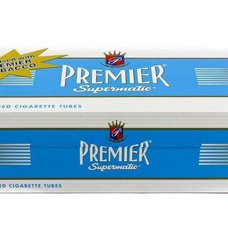 Premier Cigarette Tubes Light Blue King Size