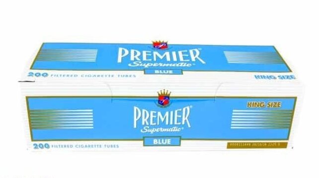 Premier Cigarette Tubes Light Blue King Size