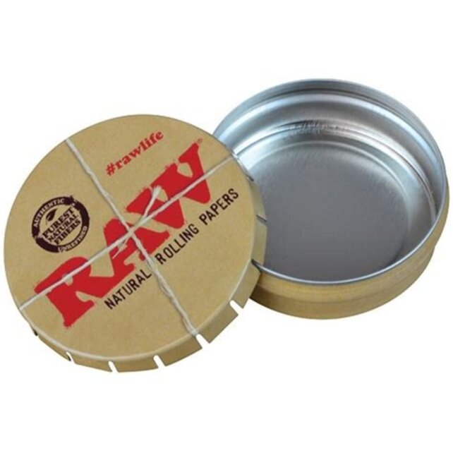 Raw Metal Pop Up Storage Tin