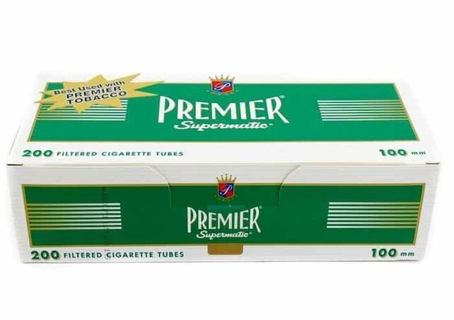 Premier Cigarette Tubes Green 100MM