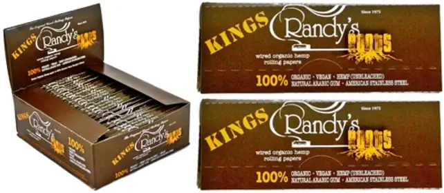 Randy's Gold Wired King Size Rolling Papers