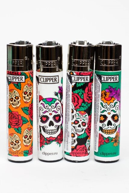 Clipper Lighter Mexican Skulls