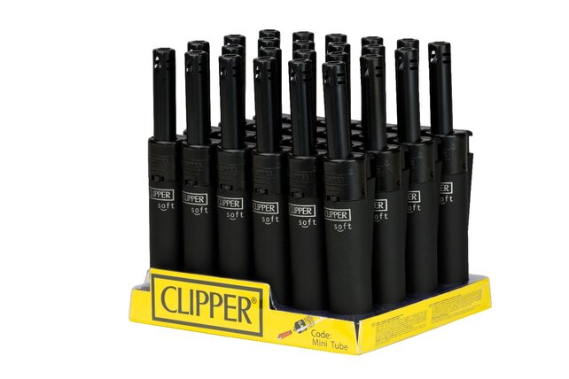 Clipper Lighter Mini Tube - Soft Black