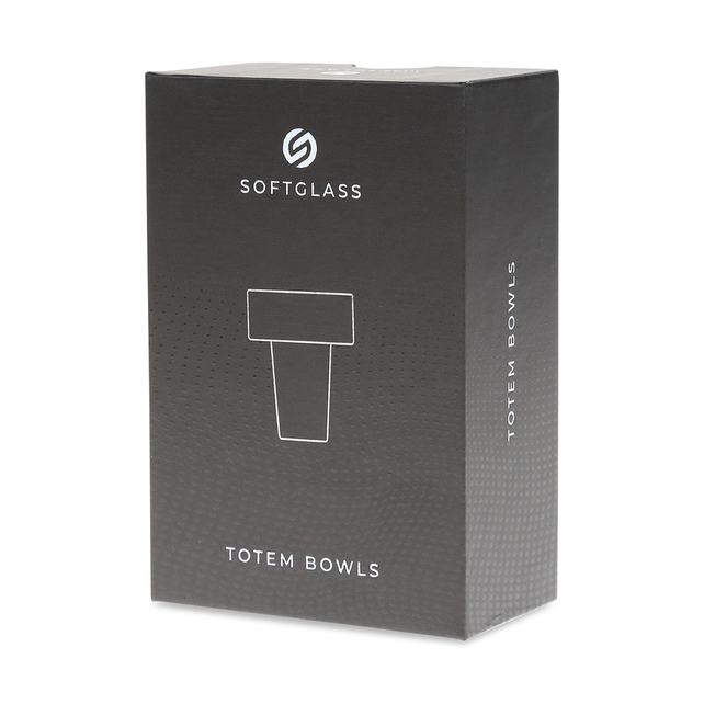 Softglass Totem 2pk Bowls Clear