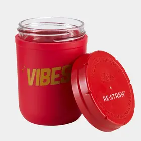 Vibes Stash Jar Red