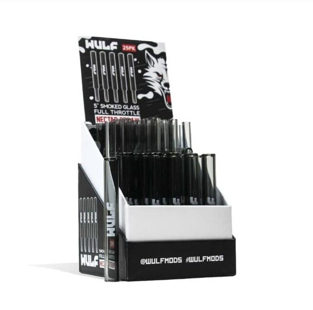 Wulf Mods Smoked Glass Full Throttle Nectar Straw